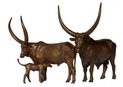 Ankole bronze sculptures